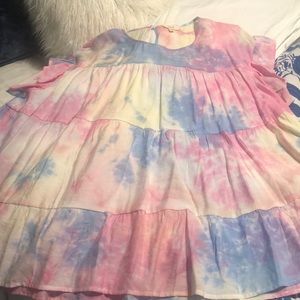 Never worn ruffled oversized tunic.